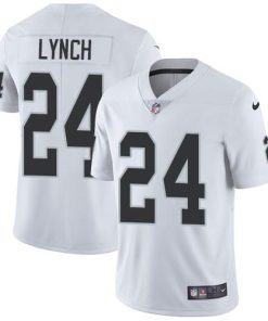 Nike Las Vegas Raiders #24 Marshawn Lynch White Stitched NFL Vapor Untouchable Limited Jersey