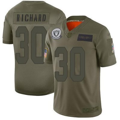 Nike Las Vegas Raiders #30 Jalen Richard Camo Stitched NFL Limited 2019 Salute To Service Jersey