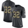Nike Las Vegas Raiders #32 Marcus Allen Black Stitched NFL Limited 2016 Salute To Service Jersey