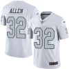 Nike Las Vegas Raiders #32 Marcus Allen White Stitched NFL Limited Rush Jersey