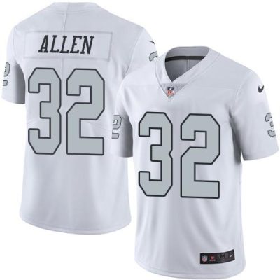 Nike Las Vegas Raiders #32 Marcus Allen White Stitched NFL Limited Rush Jersey