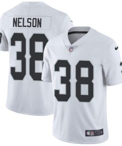 Nike Las Vegas Raiders #38 Nick Nelson White Stitched NFL Vapor Untouchable Limited Jersey