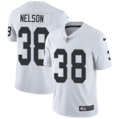 Nike Las Vegas Raiders #38 Nick Nelson White Stitched NFL Vapor Untouchable Limited Jersey