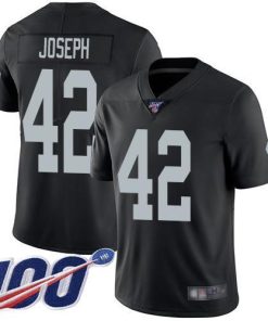 Nike Las Vegas Raiders #42 Karl Joseph Black Team Color Stitched NFL 100th Season Vapor Limited Jersey