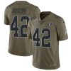 Nike Las Vegas Raiders #42 Karl Joseph Olive Stitched NFL Limited 2017 Salute To Service Jersey