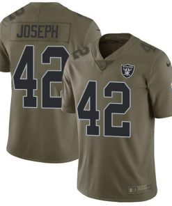 Nike Las Vegas Raiders #42 Karl Joseph Olive Stitched NFL Limited 2017 Salute To Service Jersey