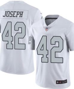Nike Las Vegas Raiders #42 Karl Joseph White Stitched NFL Limited Rush Jersey