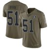 Nike Las Vegas Raiders #51 Bruce Irvin Olive Stitched NFL Limited 2017 Salute To Service Jersey