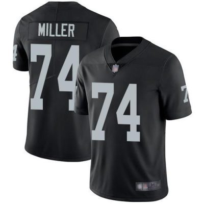 Nike Las Vegas Raiders #74 Kolton Miller Black Team Color Stitched NFL Vapor Untouchable Limited Jersey