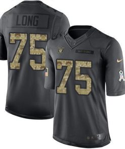 Nike Las Vegas Raiders #75 Howie Long Black Stitched NFL Limited 2016 Salute To Service Jersey