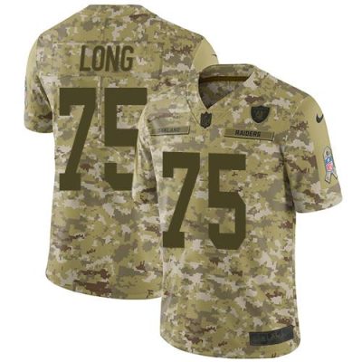 Nike Las Vegas Raiders #75 Howie Long Camo Stitched NFL Limited 2018 Salute To Service Jersey