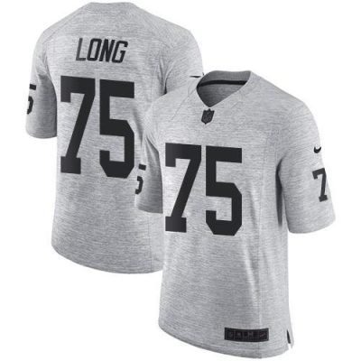 Nike Las Vegas Raiders #75 Howie Long Gray Stitched NFL Limited Gridiron Gray II Jersey