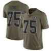 Nike Las Vegas Raiders #75 Howie Long Olive Stitched NFL Limited 2017 Salute To Service Jersey