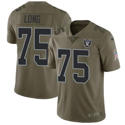 Nike Las Vegas Raiders #75 Howie Long Olive Stitched NFL Limited 2017 Salute To Service Jersey