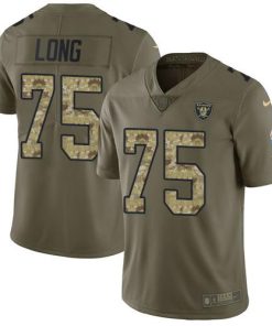 Nike Las Vegas Raiders #75 Howie Long Olive/Camo Stitched NFL Limited 2017 Salute To Service Jersey