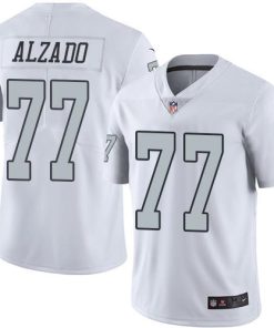 Nike Las Vegas Raiders #77 Lyle Alzado White Stitched NFL Limited Rush Jersey