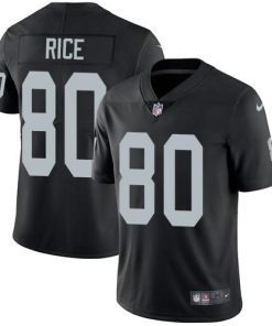 Nike Las Vegas Raiders #80 Jerry Rice Black Team Color Stitched NFL Vapor Untouchable Limited Jersey