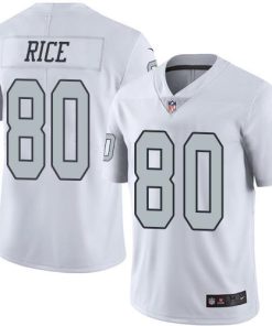 Nike Las Vegas Raiders #80 Jerry Rice White Stitched NFL Limited Rush Jersey