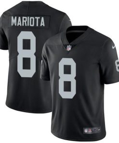 Nike Las Vegas Raiders #8 Marcus Mariota Black Team Color Stitched NFL Vapor Untouchable Limited Jersey