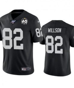 Nike Las Vegas Raiders #82 Luke Willson Black 60th Anniversary Vapor Limited Stitched NFL 100th Season Jersey