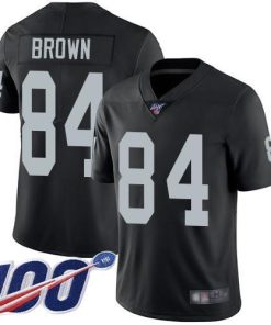 Nike Las Vegas Raiders #84 Antonio Brown Black Team Color Stitched NFL 100th Season Vapor Limited Jersey