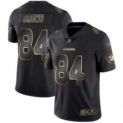 Nike Las Vegas Raiders #84 Antonio Brown Black/Gold Stitched NFL Vapor Untouchable Limited Jersey