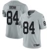 Nike Las Vegas Raiders #84 Antonio Brown Silver Stitched NFL Limited Inverted Legend Jersey