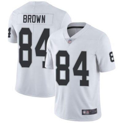 Nike Las Vegas Raiders #84 Antonio Brown White Stitched NFL Vapor Untouchable Limited Jersey