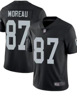 Nike Las Vegas Raiders #87 Foster Moreau Black Team Color Stitched NFL Vapor Untouchable Limited Jersey