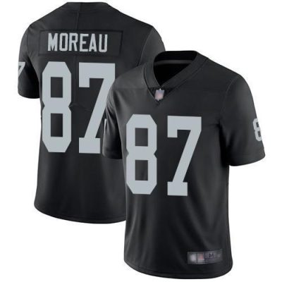 Nike Las Vegas Raiders #87 Foster Moreau Black Team Color Stitched NFL Vapor Untouchable Limited Jersey