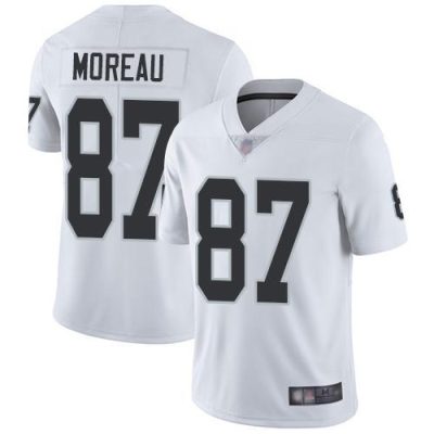 Nike Las Vegas Raiders #87 Foster Moreau White Stitched NFL Vapor Untouchable Limited Jersey