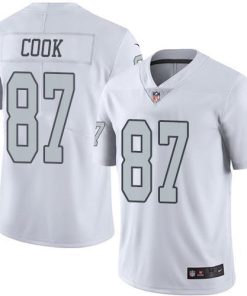Nike Las Vegas Raiders #87 Jared Cook White Stitched NFL Limited Rush Jersey
