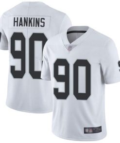Nike Las Vegas Raiders #90 Johnathan Hankins White Stitched NFL Vapor Untouchable Limited Jersey