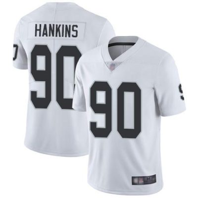 Nike Las Vegas Raiders #90 Johnathan Hankins White Stitched NFL Vapor Untouchable Limited Jersey