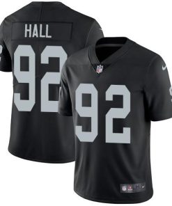 Nike Las Vegas Raiders #92 P.J. Hall Black Team Color Stitched NFL Vapor Untouchable Limited Jersey