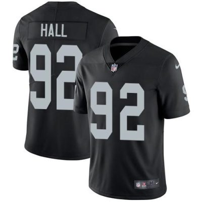 Nike Las Vegas Raiders #92 P.J. Hall Black Team Color Stitched NFL Vapor Untouchable Limited Jersey