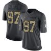 Nike Las Vegas Raiders #97 Maliek Collins Black Stitched NFL Limited 2016 Salute to Service Jersey
