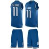 Nike Lions #11 Kalif Raymond Blue Team Color Stitched NFL Limited Tank Top Suit Jersey