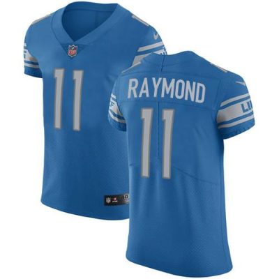 Nike Lions #11 Kalif Raymond Blue Team Color Stitched NFL Vapor Untouchable Elite Jersey