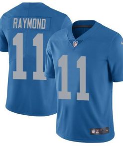 Nike Lions #11 Kalif Raymond Blue Throwback Stitched NFL Vapor Untouchable Limited Jersey