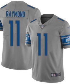Nike Lions #11 Kalif Raymond Gray Stitched NFL Limited Inverted Legend Jersey