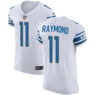 Nike Lions #11 Kalif Raymond White Stitched NFL New Elite Jersey