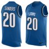 Nike Lions #20 Barry Sanders Blue Team Color Stitched NFL Limited Tank Top Jersey