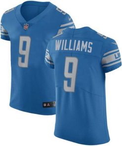 Nike Lions #9 Jameson Williams Blue Team Color Stitched NFL Vapor Untouchable Elite Jersey