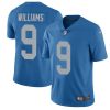 Nike Lions #9 Jameson Williams Blue Throwback Stitched NFL Vapor Untouchable Limited Jersey