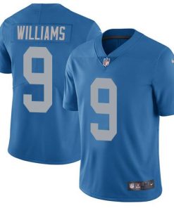 Nike Lions #9 Jameson Williams Blue Throwback Stitched NFL Vapor Untouchable Limited Jersey