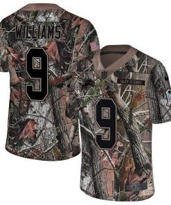 Nike Lions #9 Jameson Williams Camo Stitched NFL Limited Rush Realtree Jersey