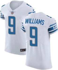 Nike Lions #9 Jameson Williams White Stitched NFL New Elite Jersey