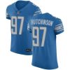 Nike Lions #97 Aidan Hutchinson Blue Team Color Stitched NFL Vapor Untouchable Elite Jersey
