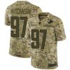 Nike Lions #97 Aidan Hutchinson Camo Stitched NFL Limited 2018 Salute To Service Jersey